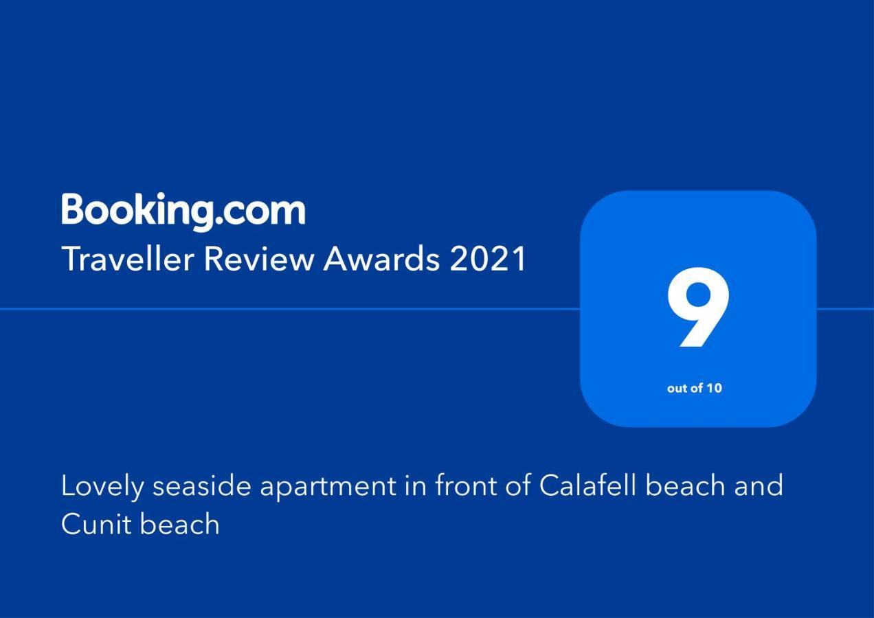 Lovely Seaside Apartment In Front Of Calafell Beach And Cunit Beach Segur de Calafell Bagian luar foto